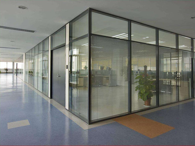 办公室玻璃隔断 (2)